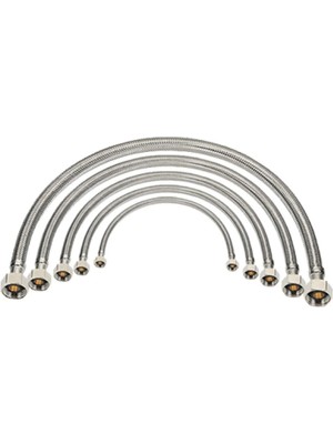 Mikasso Klozet Paslanmaz Flex Hortum 40 cm 3/8 * 3/8 Dd 2 Adet