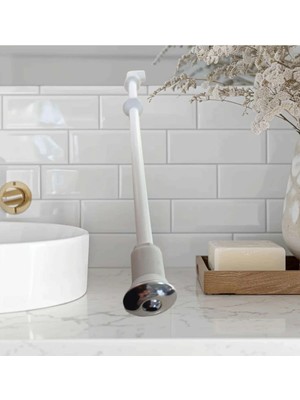 Mikasso Klozet Taharet Çubuğu Krom Uçlu 32 cm Taharet Çubuğu Taharet Çubuğu 2E21QDS, One Size