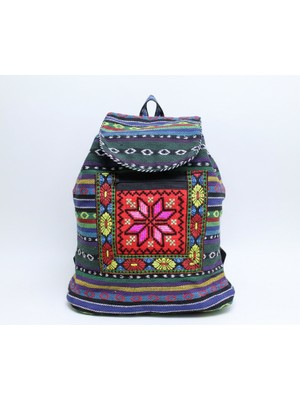 Ttt Kilim Desenli Sırt Çantası