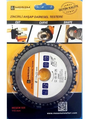 Mikasso Zincirli Ahşap Dairesel Testere 115X22MM