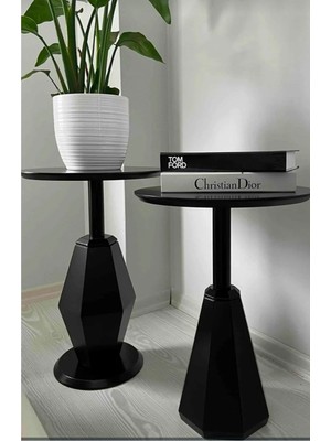 Eks Pera-Prizma Kombini Ikili Takım Yan Sehpa 50-55 cm