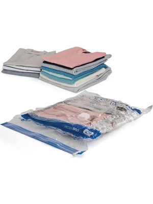 Mikasso Vakumlu Poşet Large Boy 50X70 Plastik 50 x 70 Beyaz Tr