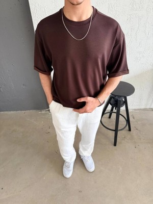 Defy Moda Erkek Duble Kol Basic Tişört