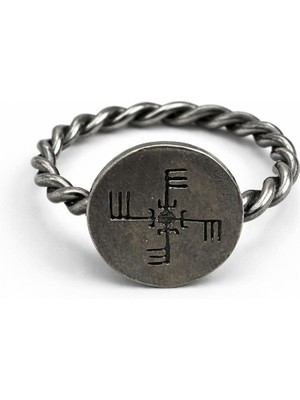 Defne Silver Viking Braveheart Gümüş Burgu Yüzük