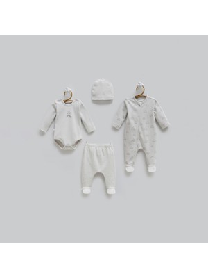 Caramell 4'lü Bebek Hastane Çıkış Seti 2216