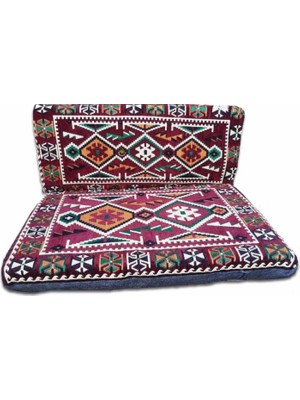 Algelsineve Şark Köşesi Ikili Seti - Bordo