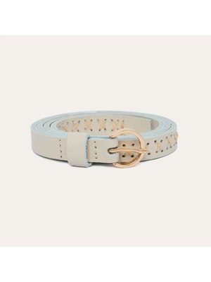 Dikiş Detaylı Hakiki Deri Kemer