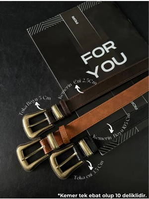 Fiori Köprü Toka Uç Takım Kadın Pantolon Kemeri, Ceket Kemeri, Elbise Kemeri, Gömlek Kemeri