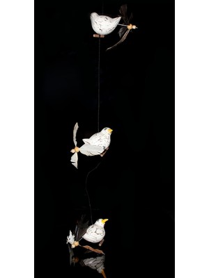 Ahşap Hayvan Figürlü Rüzgar Çanı Model 1