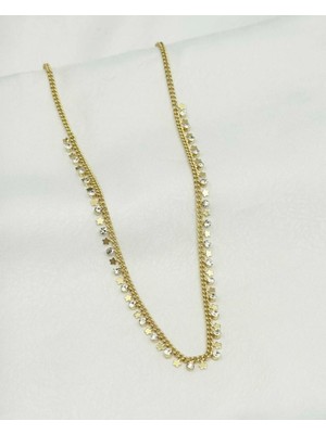 SY Aksesuar 14K Tasarım Yıldız Detaylı Taşlı Kolye – Zarif Şık Kolye