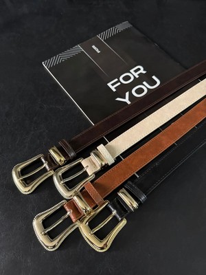 Fiori Köprü Toka Uç Takım Kadın Pantolon Kemeri, Ceket Kemeri, Elbise Kemeri, Gömlek Kemeri