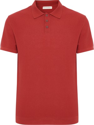 Polo Yaka Kısa Kollu Triko Kazak