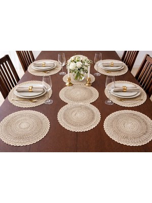 Dilex Masa Örtüsü  Runner Supla Set Amerikan Servis