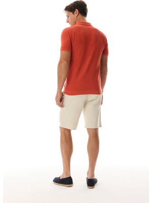 Polo Yaka Kısa Kollu Triko Kazak