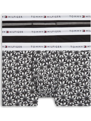 Tommy Hilfiger 3p Trunk Prınt+ Erkek Siyah Boxer - UM0UM03753