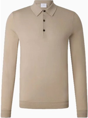 Bogner Jake Yün-Kaşmir Lüks Stil, Erkek Triko Polo Sweatshirt