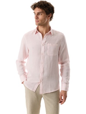 Regular Fıt Tek Cepli Uzun Kollu Gömlek