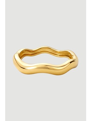 Gusto Şekilli Bilezik - Gold