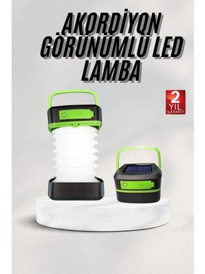 Dadya Milla Ddy Katlanabilir Kamp Lambası Akordiyon Lamba Şarjlı 3 Kademeli Solar ml