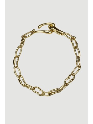 Gusto Birbirine Geçmeli Tasarım Kolye - Gold