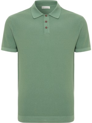 MUDO Polo Yaka Kısa Kollu Triko Kazak