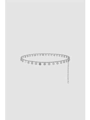 Gusto Pullu Zincir Kemer - Gümüş