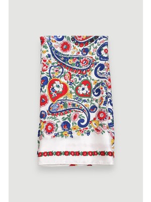 Gusto Desenli Şal - Mavi