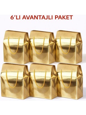 Kolix 6'lı Premium Hediye Kutusu Hediyelik Çanta Hediye Paketi 24X14X20CM