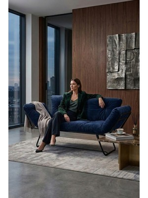 AVYNA Comfor & Sleep™ Ikili Kanepe | Mekanizmalı Yataklı Çekyat | Açılır Kollu Çift Fonksiyonlu Koltuk