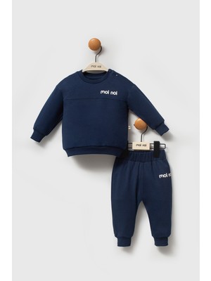 Moi Noi Premium Pamuk Bebek Ikili Takım - Lacivert