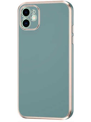 Zore iPhone 12 Uyumlu Usgn Bark Kapak-Petrol Yeşil