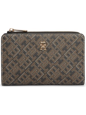 Tommy Hilfiger Th Icon Bıfold Wallet Monoplay Kadın Siyah Cüzdan - AW0AW18594