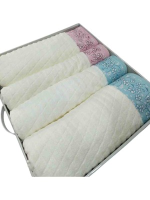 Özdilek 4 Parça Hamam Takımı Ochiba Mint Pembe ( Best Set )