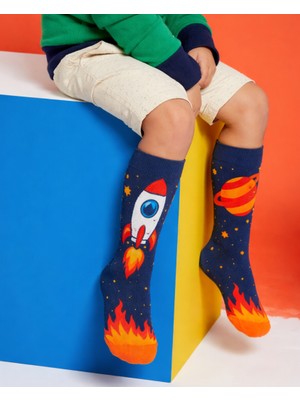 Katia & Bony Çocuk Uzay Desenli Dizüstü Çorap