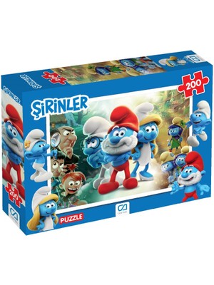 Mavi Su Dünyası Şirinler Puzzle 200 Parça