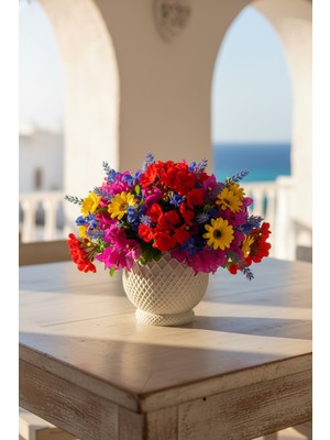 Fılamentim Floranti Latticea Tasarım Dekoratif Saksı 105X105X120MM NO.1022-2.10.KR-09