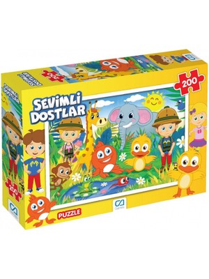 Mavi Su Dünyası Sevimli Dostlar Puzzle 200 Parça