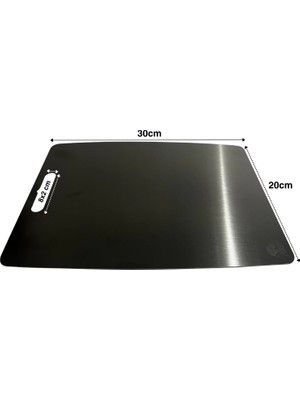MiraLive Paslanmaz Çelik Kesme Tahtası  20X30 cm Mutfak Sebze Et Kesme Tahtası Doğrama Tahtası Mutfak Aksesuarları (4887)
