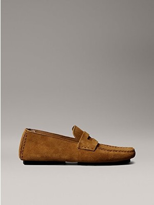 Calvin Klein Kadın Square Driver Süet Ayakkabı