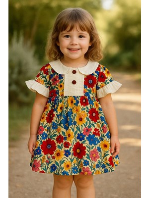 GMG Collection Baby Cıvıl Çiçekli Elbise
