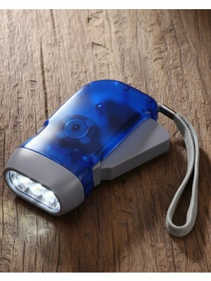 MiraLive Kendiliğinden Şarjlı El Feneri Pilsiz Dinamolu 3 LED Taşınabilir