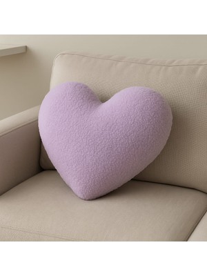 Chizgy Welsoft Kalp Yastık Dekoratif Peluş Yumuşak Süs Yastığı Pofuduk Ev Dekoru Hediyelik