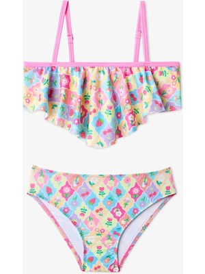 Penti Renkli Kız Çocuk Cute Bandeau Bikini Takımı