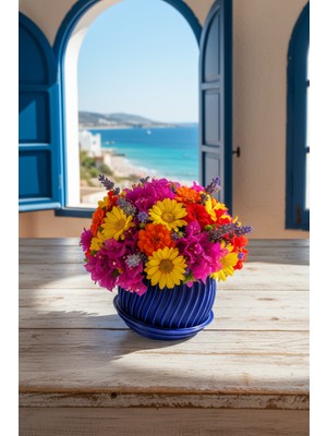 Fılamentim Floranti Waveflow Dekoratif Saksı | Modern Seri | 135X135X120 mm | NO.1024.10.M-03