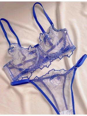 Freya Summer Yeşil Kadın Tül Tanga Külotlu Sütyen Takım