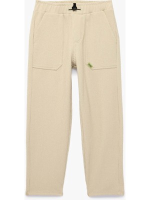 Koton Rahat Kalıp Bej Erkek Çocuk Eşofman Altı 6SKB40104TK