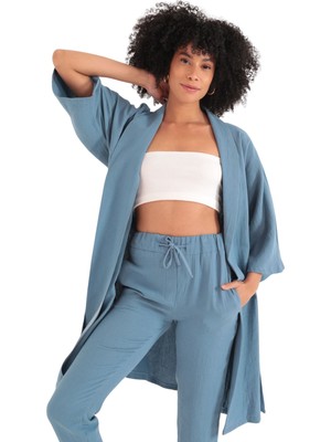 Kimono Üst - Indigo