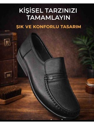 Salık Rok Hakiki Deri Günlük Ayakkabi