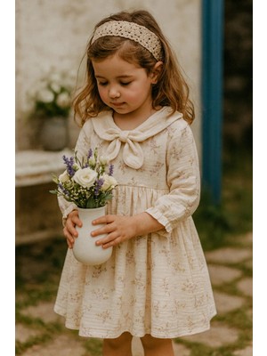 GMG Collection Baby Kaponaki Yaka Kız Bebek Müslin Elbise