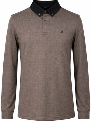 Trender Kot Yaka Haki Erkek Sweatshirt 26YK37000015